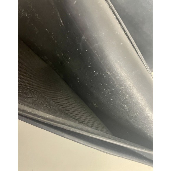 ESPRIT Womens Black Faux Leather Tri-Fold Wallet VTG 90s 12 Card Holder Photo ID - Picture 16 of 16